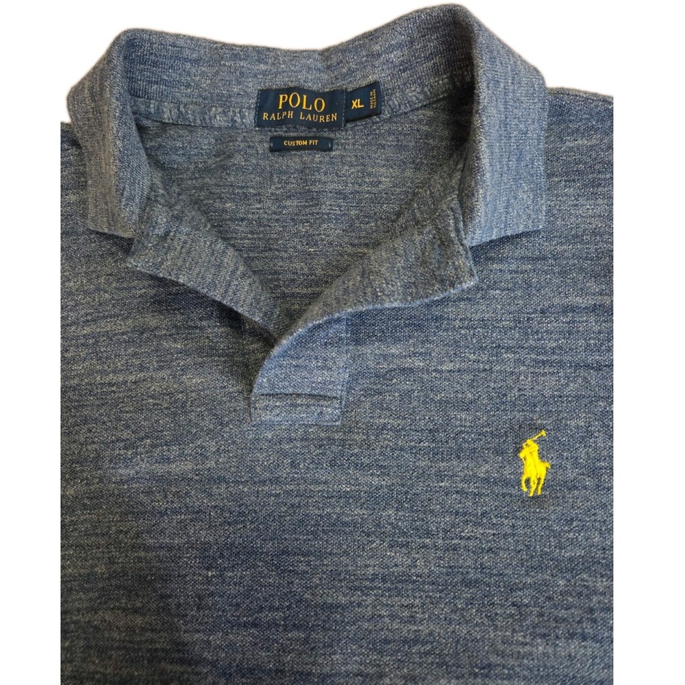 Polo Ralph Lauren Polo Shirt Mens‎ Extra Large Blue Cotton Short Sleeve